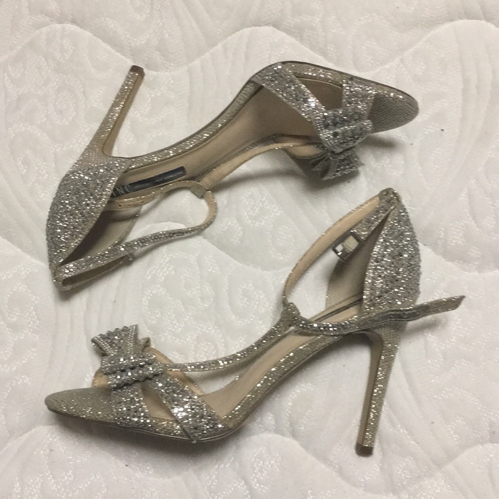 INC sequin heels